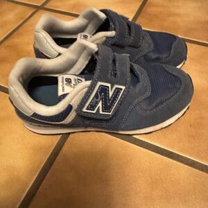 New Balance Kids Navy and Gray Sneakers